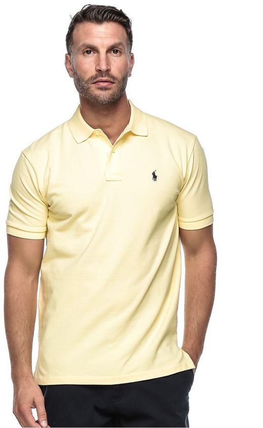Polo Ralph Lauren Men'S Short Sleeve Mesh Polo - Small, Wicket Yellow