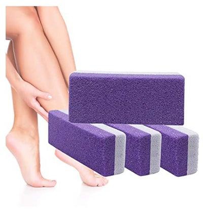 2 in 1 Pumice Stone Foot stone Hard Skin Callus Remover for Feet and Hands Natural Foot File Exfoliation to Remove Dead Skin (Pack of 4)