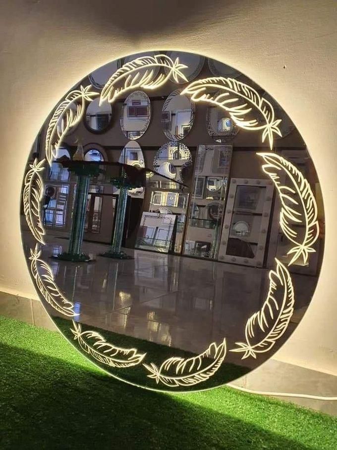 Modern Bath Mirror With LED Light