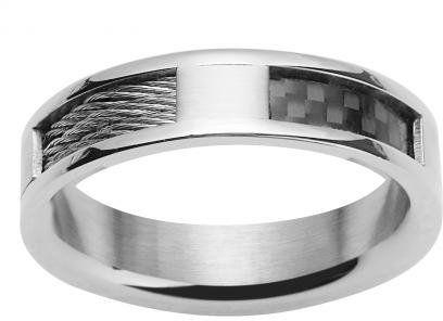 Phebus Ring for Men , Size 58 EU , Stainless Steel , 15-0218