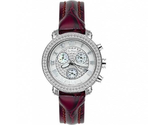 Joe Rodeo Red Leather White dial Chronograph for Women [jpa9]