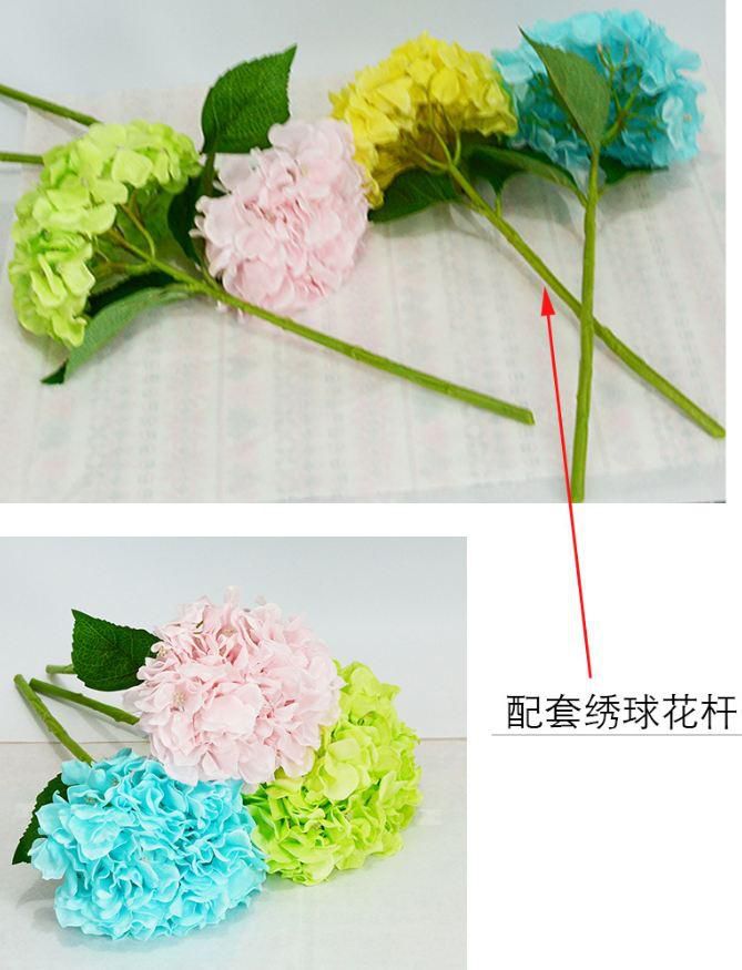 Lsthometrading 1PCS Artificial Flower pole Iron wire Silk (As Picture)