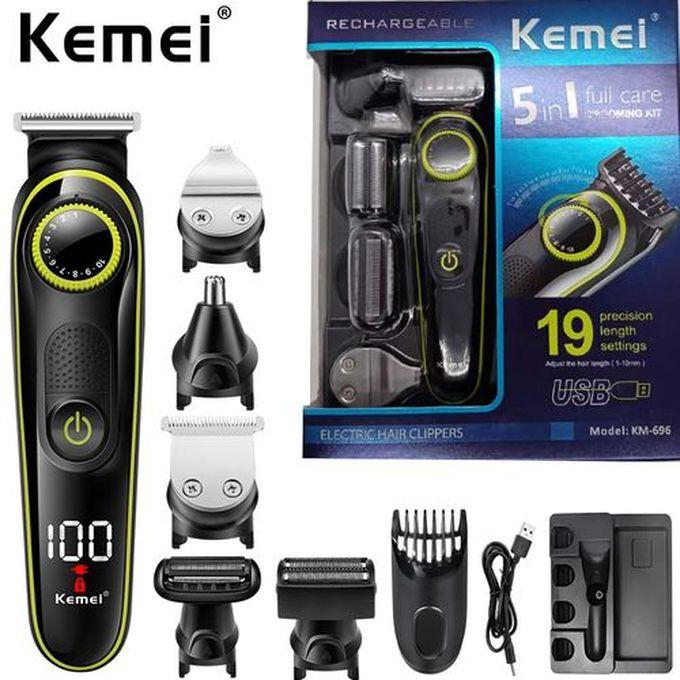 Kemei Kemei-696 5-in-1 آلة قص الشعر الكهربائية الاحترافية القابلة لإعادة الشحن