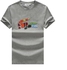 Lacoste Croc. Print T-shirt-Grey