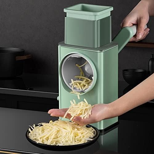 Rotary Cheese Grater Shredder, Multifunction Drum Cutter Manual Graters, Vegetable Chopper Potato Cutter Chopper Carrot Slicer for Kitchen Tools Cooking Gadgets