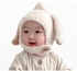 Baby Beanie Earflaps Hat, Azonee Lamb Wool Baby Winter Hat Earflaps Fleece Hats, Toddlers Warm Beanie Skull Cap for Kids Boys Girls 9M-3Yrs