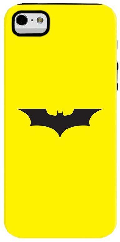 Stylizedd Apple iPhone SE / 5 / 5S Premium Dual Layer Tough case cover Matte Finish - Iconic Bat