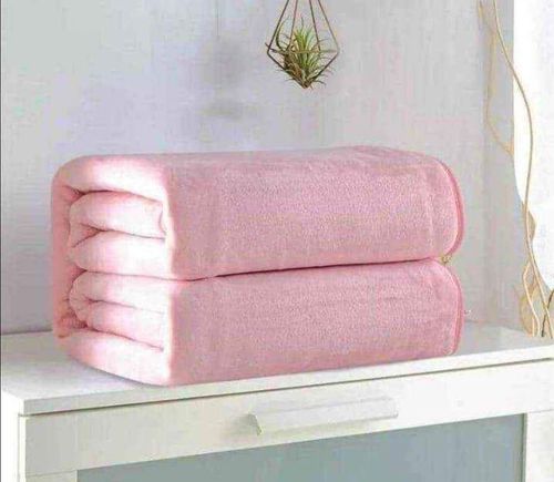 Generic Super Soft Warm Pink Fleece Blanket Throw Blanket Cozy