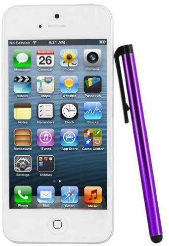Ozone Stylus Touch Pen with Boll Pen Point for Smartphones and Tablet - Purple