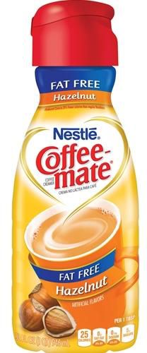 Nestle Coffeemate Fat Free Hazelnut Liquid Coffee Creamer - 946 ml