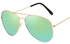 Women's Sunglasses Round Frame Glasses Colorful Fashion Casual Polarized Glasses UV Protection Metal Sunglasses
