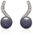 18K White Gold Plated Pearls Earings E16
