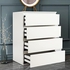 SUCXDZQ 4 Drawer Dresser for Bedrooms, Chest of Drawer, Clothes Closet Drawer Dressers Storage for Bedrooms, White