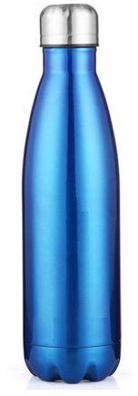 Zoreya Double Walled Insulated Stainless Steel Water Bottle-Blue