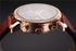 Curren Casual Man Watches With Leather Strap And Rose-Gold Color Case Coffee Color Dial  Curren-8194