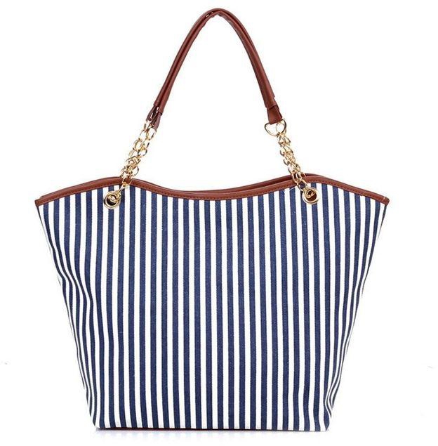 Allwin Womens Canvas Plaid Handbags Girls Tote Satchel Beach Shoulder Shopping Bags