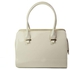 Beige Classic Handbag Shiny Skin