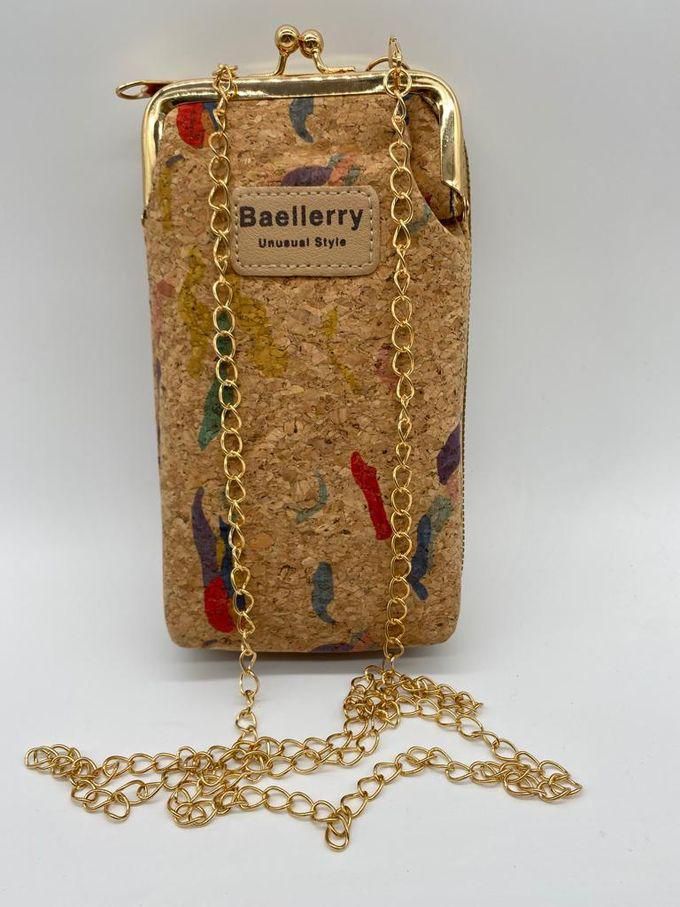 Baellerry Mobile Bag With Golden Hand - Cross Wallet - Card Holder - Shoulder Bag