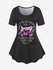 Plus Size & Curve Basic Butterfly Letter Print Graphic Tee - 5x | Us 30-32