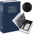 Rubik Book Safe With Combination Lock, Home Dictionary Diversion Hidden Secret Metal Safe Box For Money Jewelry Passport (24 X 15.5 X 5.5 Cm) Navy Blue, Medium