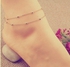 O Accessories Anklet Silver 2 Rows