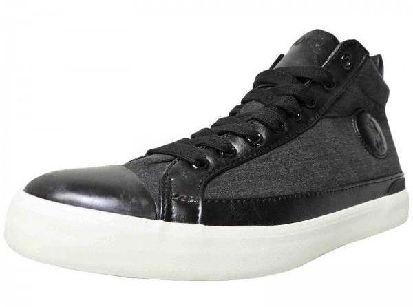 Polo Ralph Lauren Clarke SK-VLC High Top Fashion Sneakers for Men - 45 EU/12 US, Black