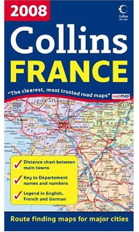 Collins Road Map: France 2008