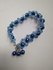 Handmade Blue Lui Beads & Brown Crystal Necklace & Bracelet Set - Flower