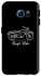 Tough Pro Series Rough Rider Printed Case Cover For Samsung Galaxy S6 Edge Black/White