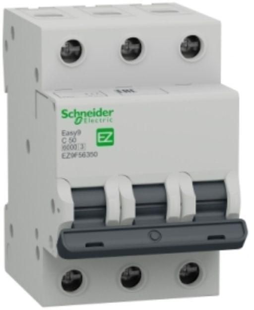 Schneider Electric Easy9 miniature circuit breaker- 3P - 50 A - C curve - 6kA - 400 V