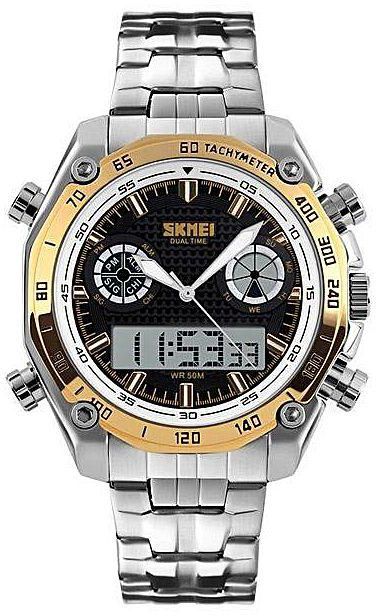 Generic 1204 Mens Top Luxury Brand Fashion Digital Quartz Watch Waterproof Sport Army Military Wrist Watch Male Watches - Gold