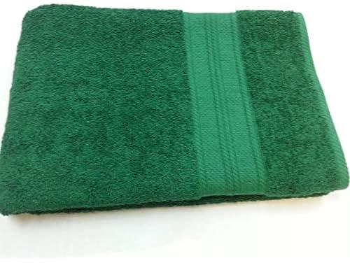 منشفة حمام، لون اخضر، قطن، 180×90 سم _ مع ضمان لمدة عامين للرضا والجودة