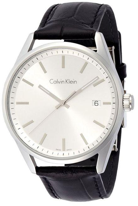 Calvin Klien K4M211C6 Leather Watch - Black