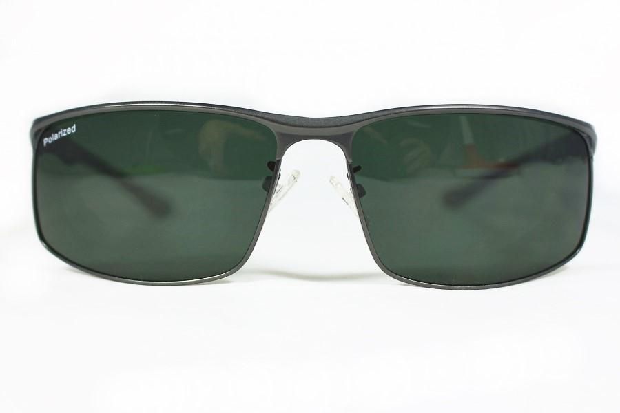 Magari Polarized Sunglasses Men's Square Driving Glasses (Black - Purple)