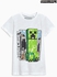 White Minecraft Creeper T-Shirt (4-14yrs)