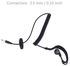 3.5 Mm Single Earpiece Ear-hook Earphone With Spiral Cable Walkie Talkie