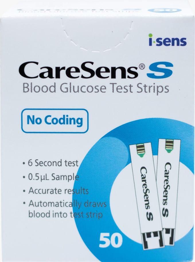 Caresens S Blood Glucose Test Strips 50 Strips