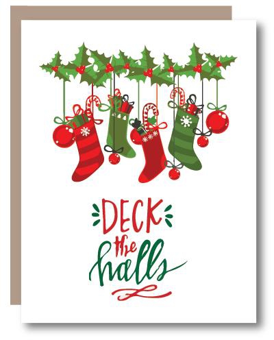 Deck The Halls - Christmas greeting card