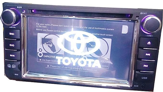 HD Toyota Universal Car DVD Player With Bluetooth, USB, SD And Auxiliary Inputs + Reverse Camera