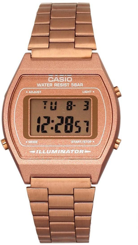 Casio Casual Watch, Digital, Stainless Steel Band For Unisex - B640WC-5ADF