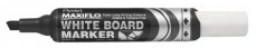 Pentel Maxiflo MWL6 Whiteboard Marker, Chisel Tip, Black
