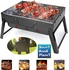 Sweethomeplanet Foldable Steel Outdoor Portable BBQ Grill Charcoal