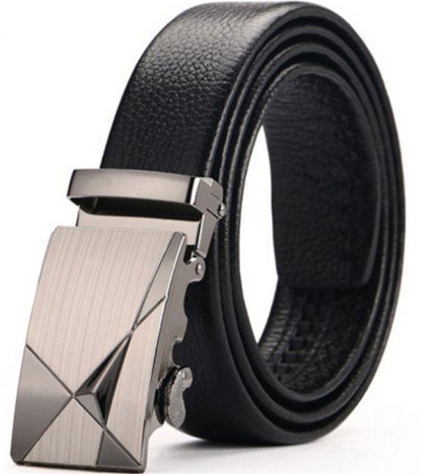 Men's Leather Belt Automatic Buckle Belts