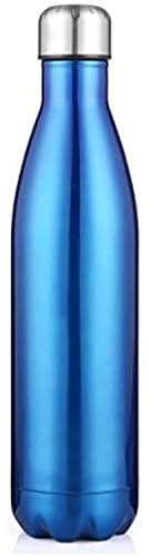 كول بيبي زجاجة مياه رياضية من الستانلس ستيل بجدار مزدوج سعة 25 اونصة/750 مل، زجاجة مياه رياضية معزولة بتفريغ الهواء على شكل كولا للسفر خالية من البيسفينول ايه