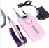 Portable 30000rpm rechargeable electric nail drill machine with nail drill bits set
