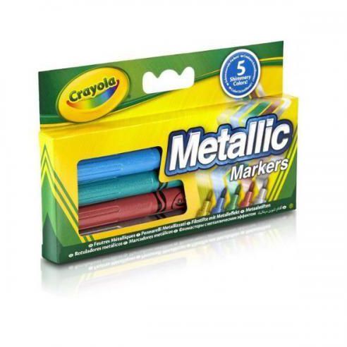 Crayola 58-5052 Metallic Markers - 5 Pcs