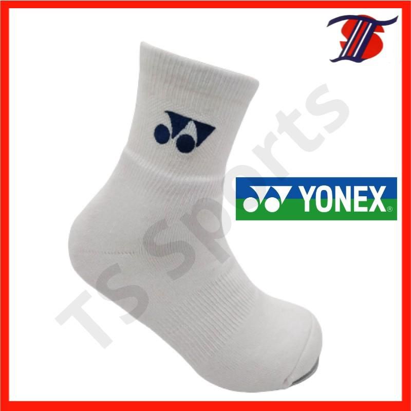 YY Yonex Badminton Socks Cotton Thick Sport Socks (White)