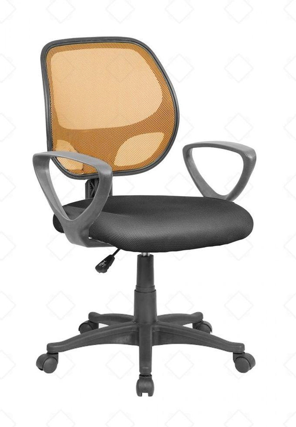Sarcomisr كرسي مكتبي برتقالي/اسود