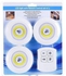 LED Light With Remote Control - 3 Pcs