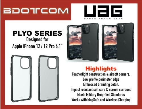 Original UAG PLYO Series Protective Cover Case for Apple iPhone 12 / 12 Pro 6.1"
